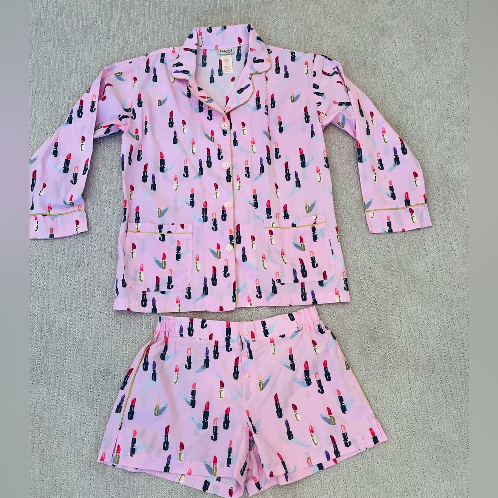 BedHead Lipstick Print Pajama Short Set